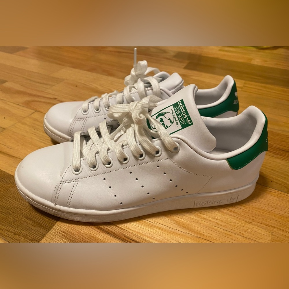 Adidas Men’s Stan Smith Original - White Vegan Leather - Size 7.5